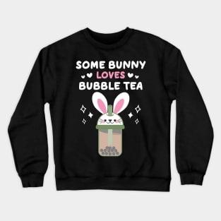 Bubble Tea Lover Kawaii Bunny Crewneck Sweatshirt